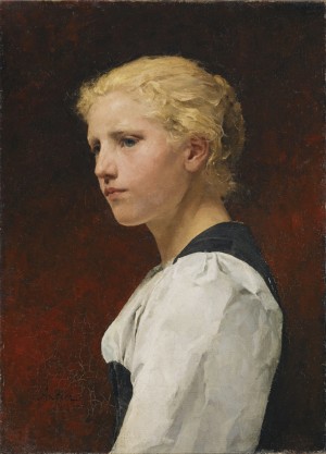 Portrait of a blonde girl